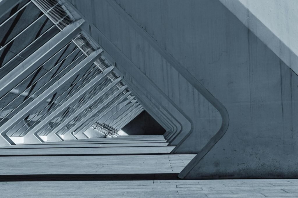 Modern architectural design showcasing geometric patterns in Valencia's City of Arts and Sciences.